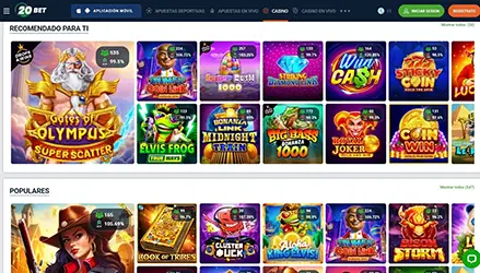 20Bet casino España juegos