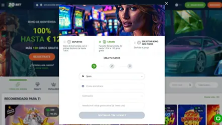 20Bet casino online inscripción