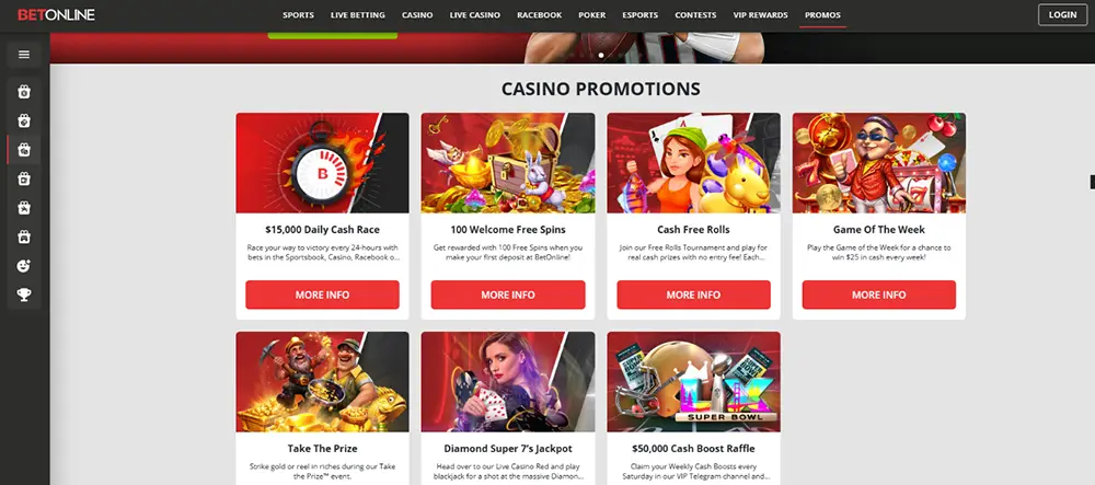 BetOnline Casino promo