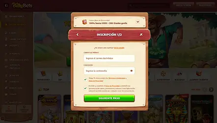 BillyBets casino online inscripción
