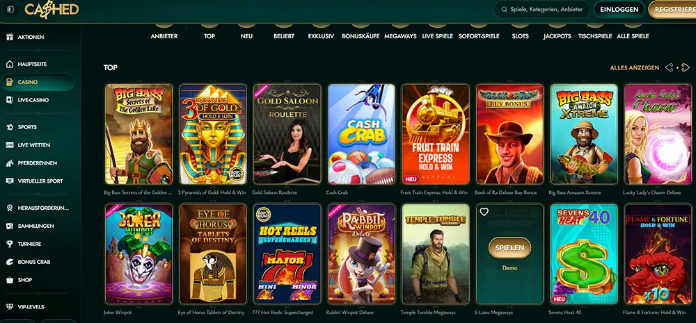 Cashed Casinospiele