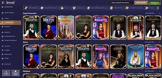 Divaspin casino en vivo