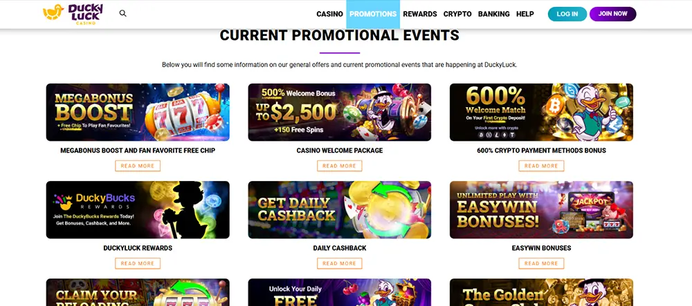 Ducky Luck Casino promo