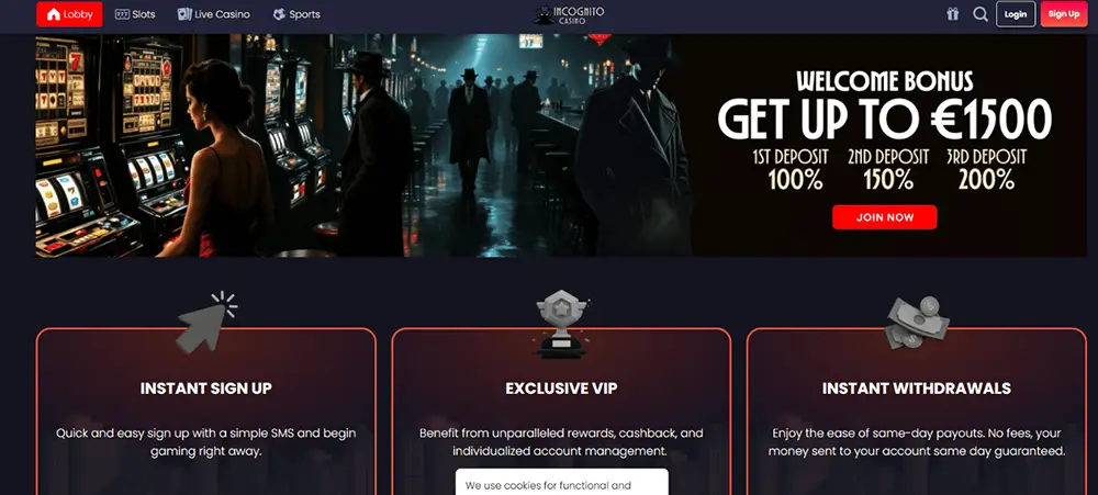 Incognito online casino