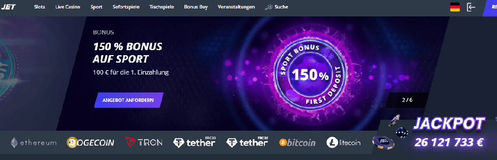 Jet Casino Startseite