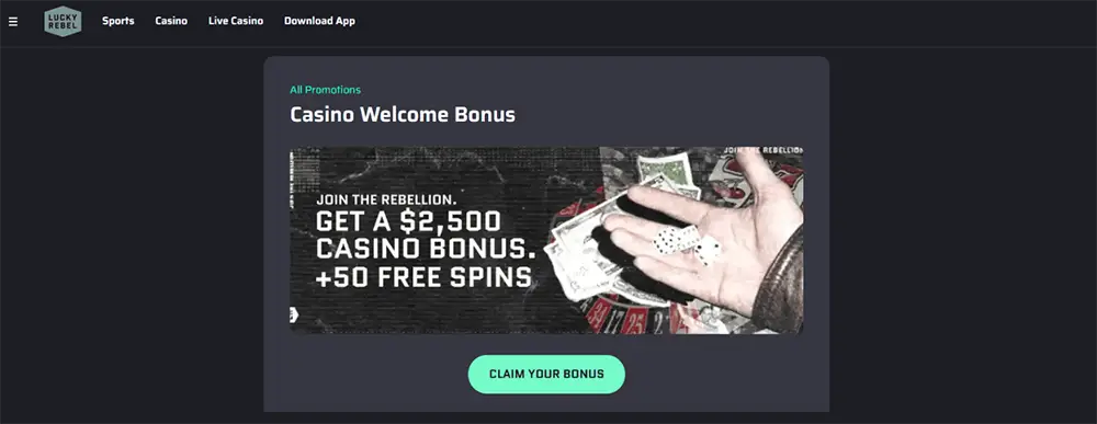 Lucky Rebel online casino