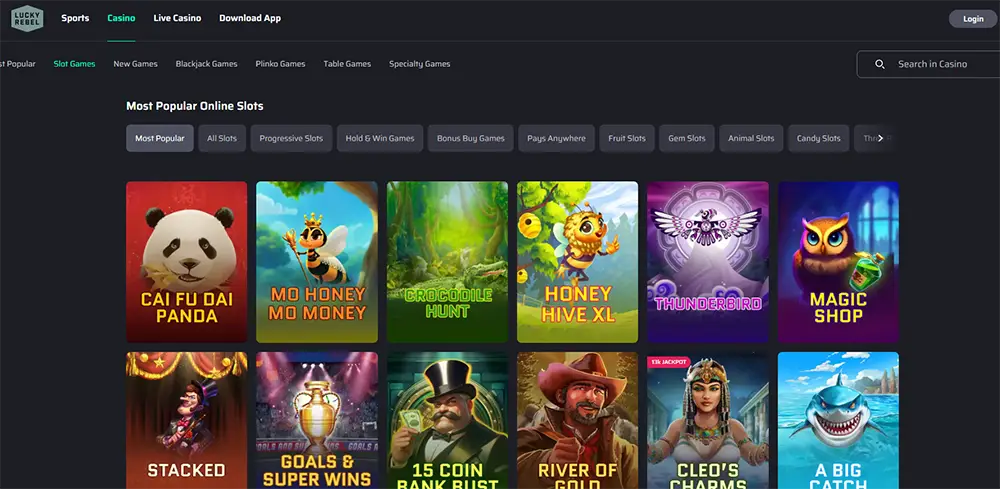 Lucky Rebel online slots