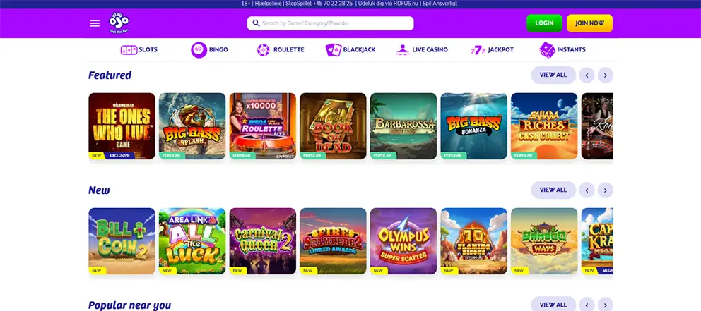 PlayOJO casino online
