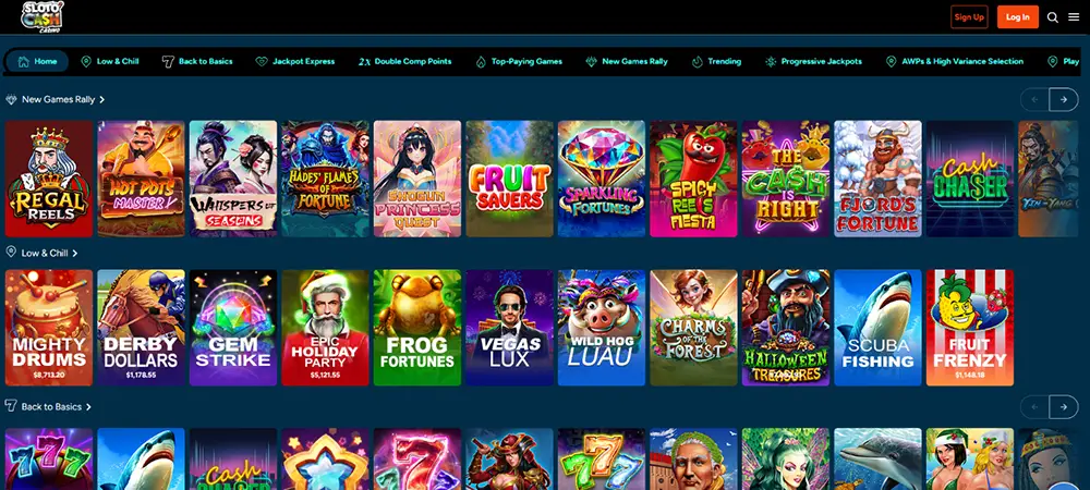 Sloto Cash online slot games