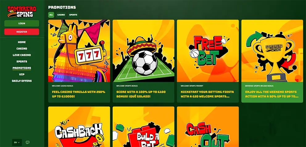 Sombrero Spins new UK Casino