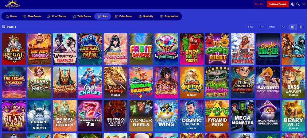 Sun Palace online slot games