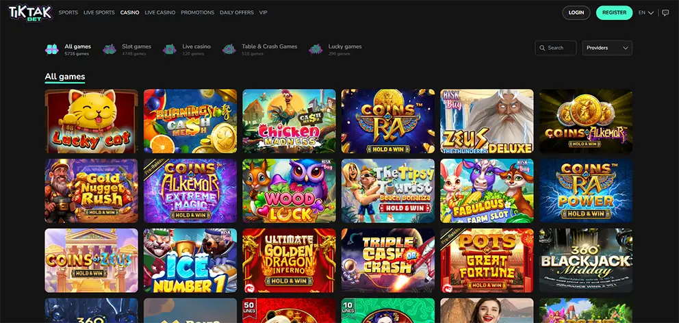 TikTak Bet Casino